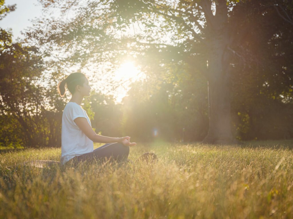 Healthy active lifestyle concept in city park